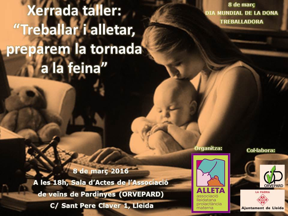 Xerrada taller "Treballar i alletar, preparem la tornada a la feina"
