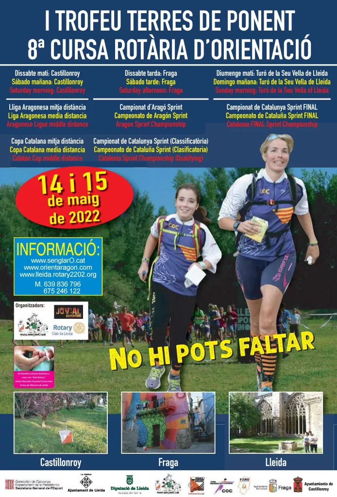 VIII Cursa Rotària d'Orientació - I Trofeu Terres de Ponent