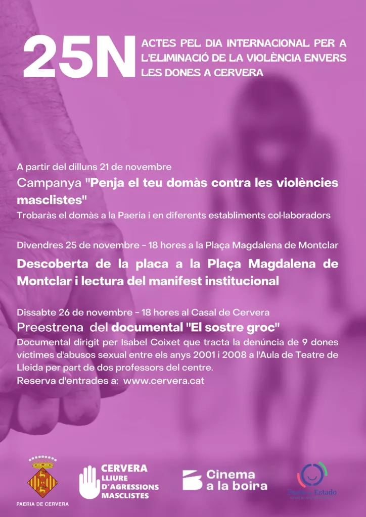 Activitats 25N - Cervera