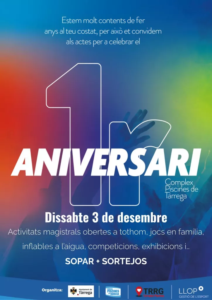 Festa d'aniversari de la piscina coberta de Tàrrega