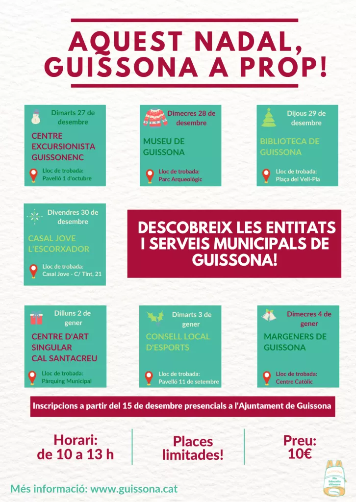 Aquest Nadal, Guissona a prop!