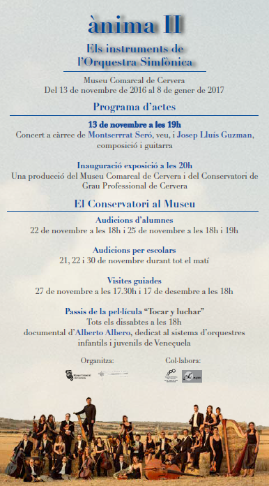 Exposició Ànima II: Els instruments de l'Orquestra Simfònica