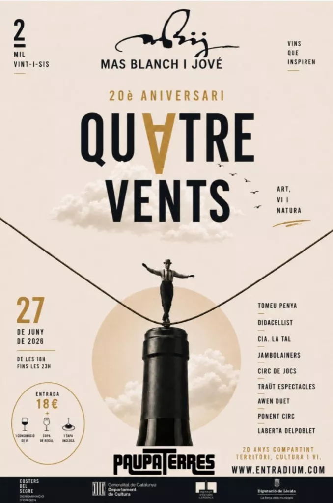 A Quatre Vents - 20è aniversari Mas Blanc i Jové