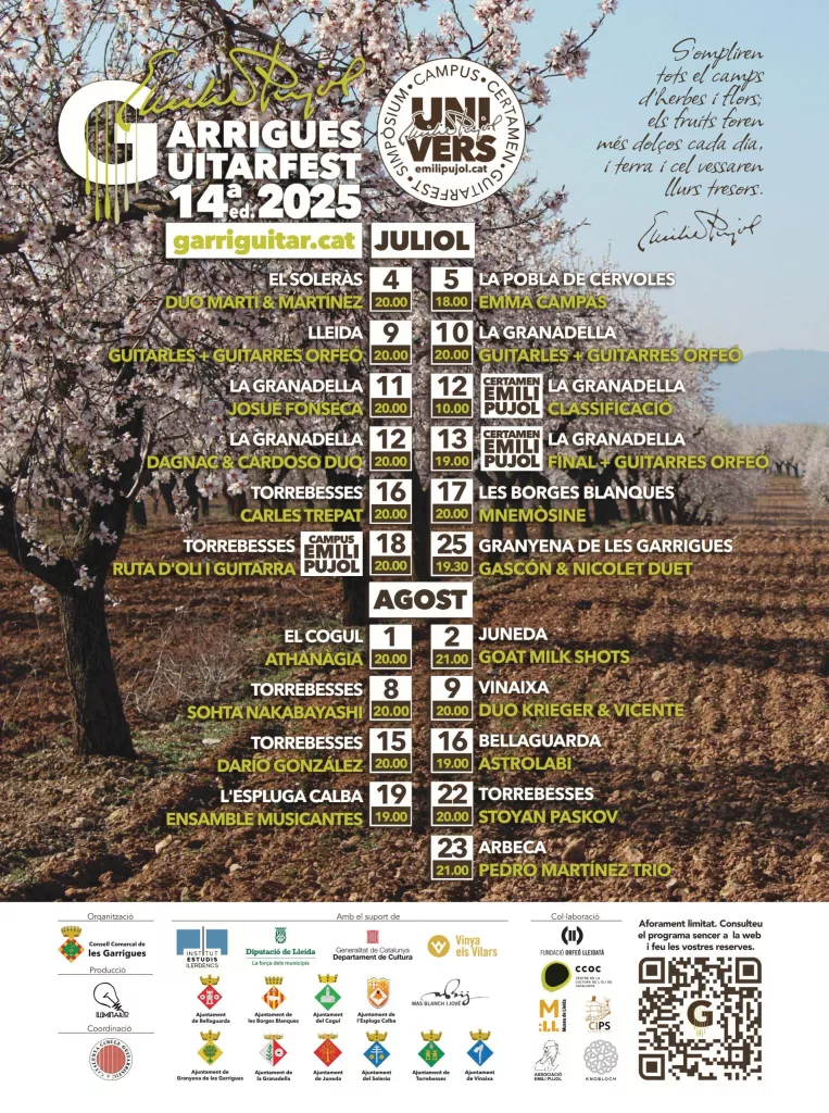 Garrigues Guitar Fest Emili Pujol