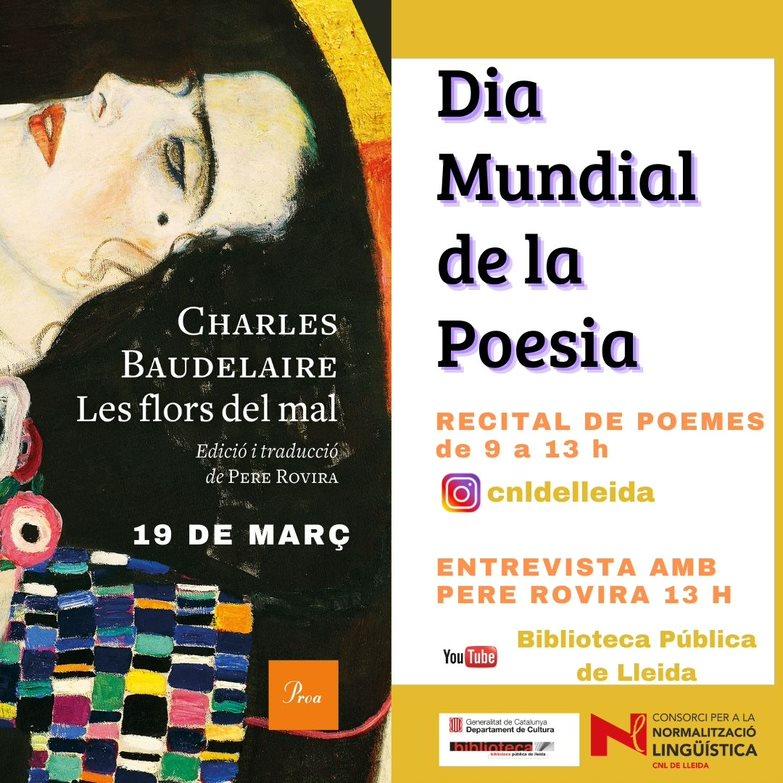 Dia Mundial de la Poesia amb Pere Rovira i Charles Baudelaire