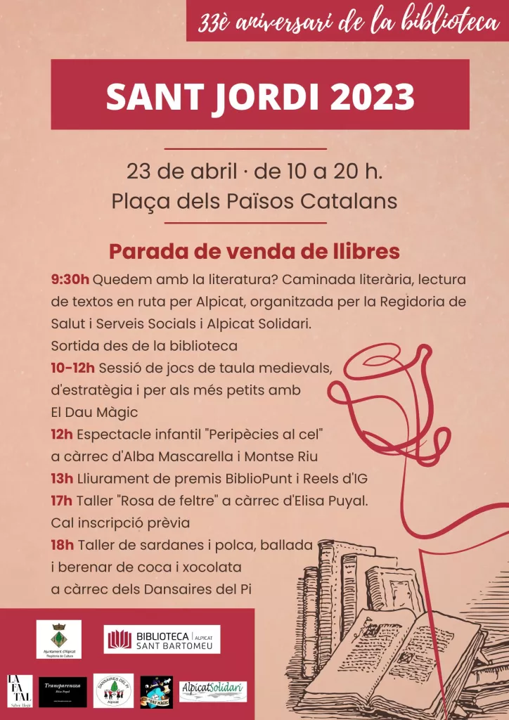 Sant Jordi 2023 | Biblioteca d'Alpicat