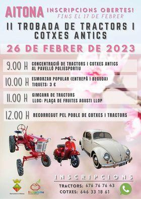 Trobada de tractors i cotxes antics d'Aitona
