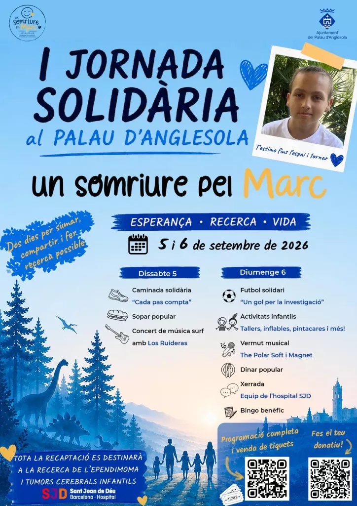 Jornada solidària al Palau d'Anglesola 'Un somriure pel Marc'
