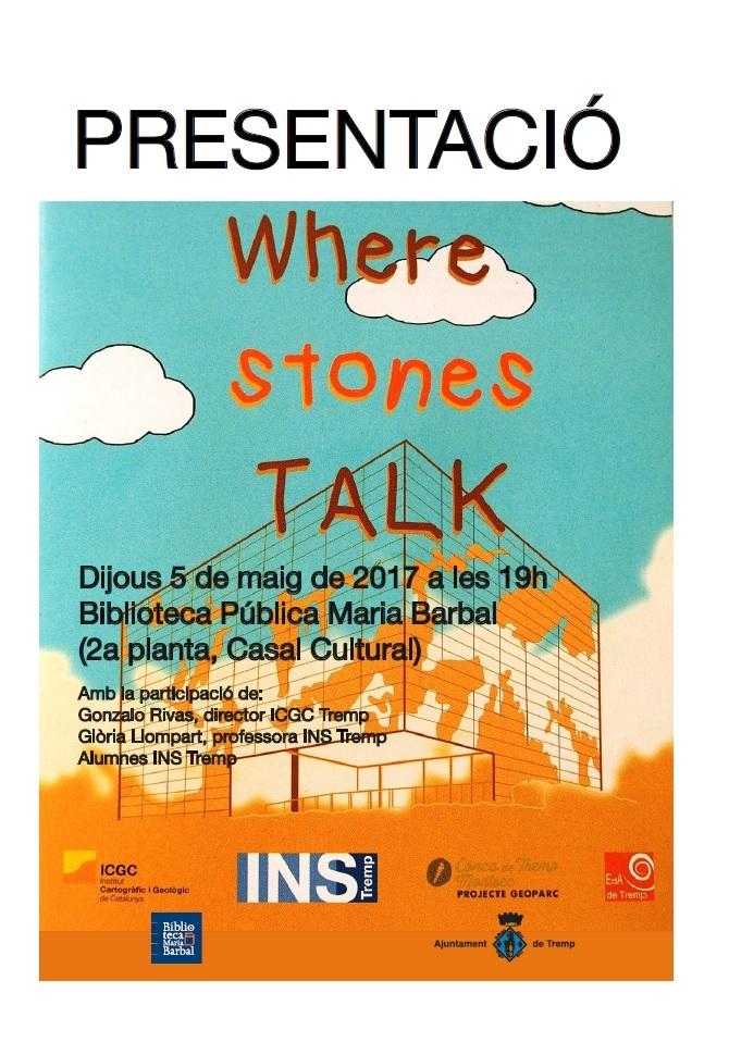 Presentació de 'Where Stones Talk'