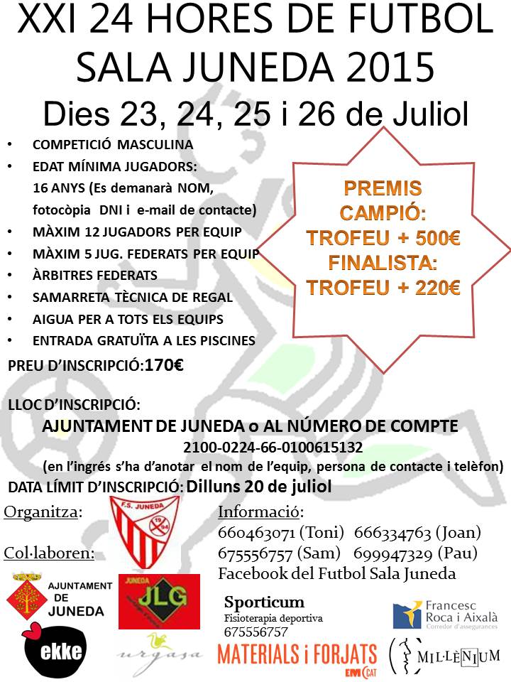 24 hores de Futbol Sala a Juneda