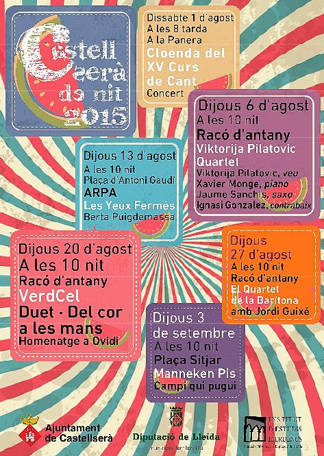 Cartell de 'Castell serà de Nit 2015'