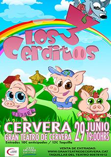 "Los 3 cerditos y el lobo feroz"