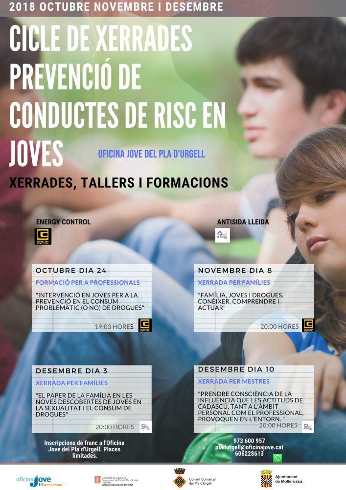 Xerrades sobre prevenció de conductes de risc en joves