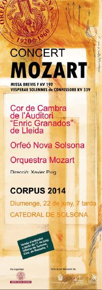 Mozart. Missa Brevis F KV 192. Vesperae Solennes de Confessore KV 339