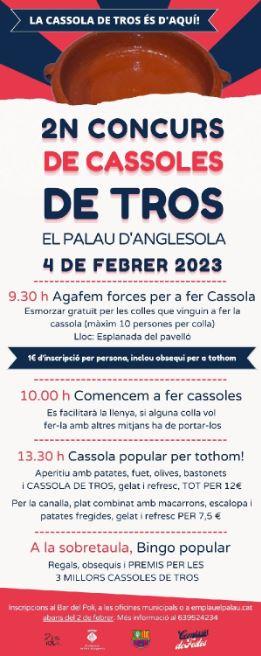Concurs de cassoles de tros del Palau d'Anglesola