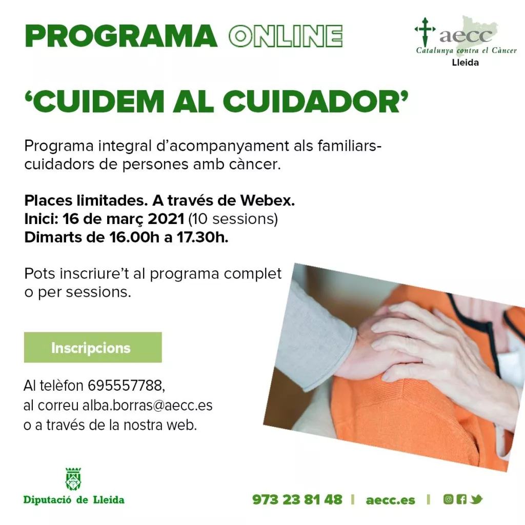 Cuidem al cuidador - AECC Lleida