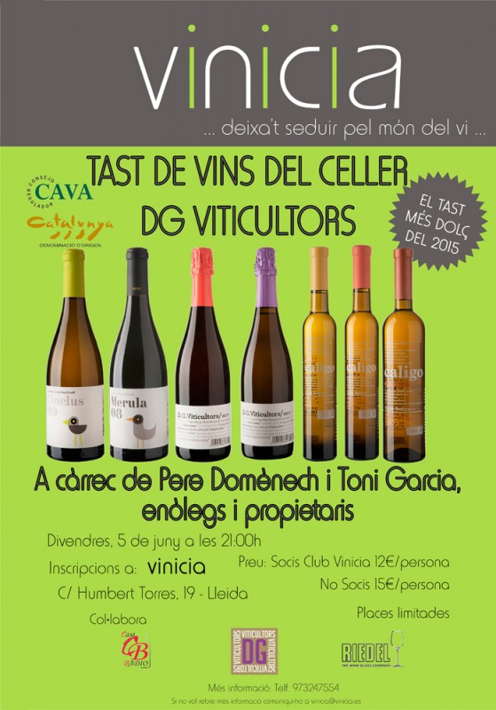 Tas de vins del Celler DG Viticultors