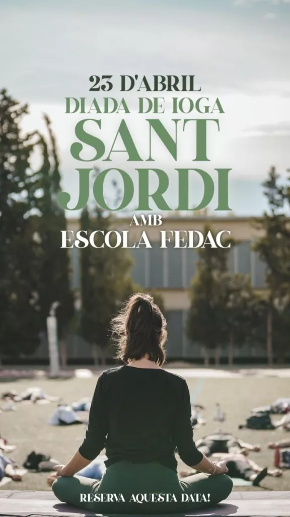 Diada de Sant Jordi - YogaOne amb l'Escola FEDAC