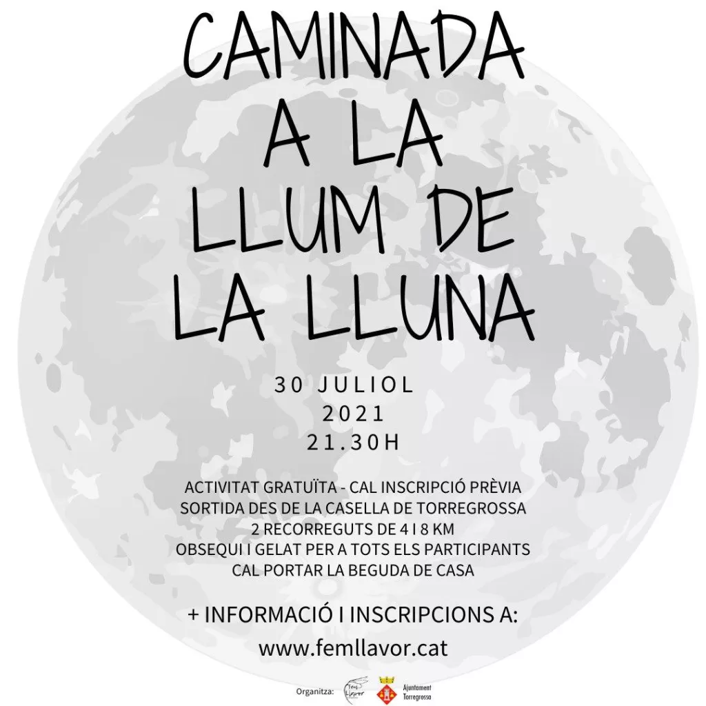 Caminada a la llum de la lluna