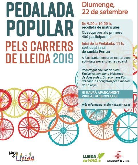 Pedalada Popular pels carrers de Lleida