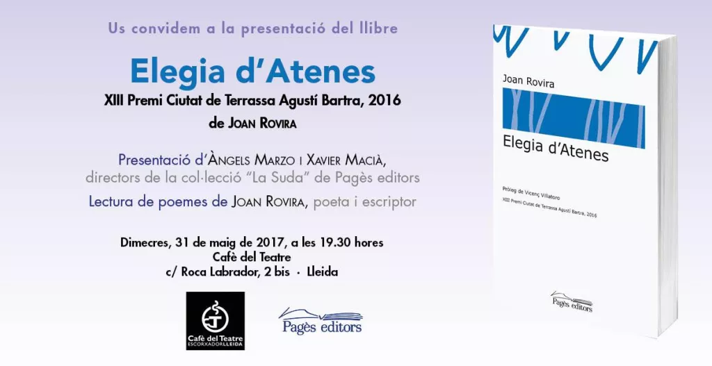 'Elegia d'Atenes', de Joan Rovira