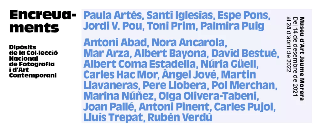 Encreuaments. Dipòsits de la Col·lecció Nacional de Fotografia i d'Art Contemporani