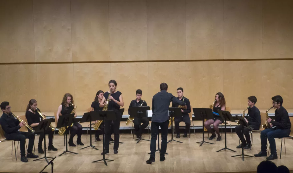 Concert de l'Ensemble de Saxos Terrassa al conservatori de Cervera