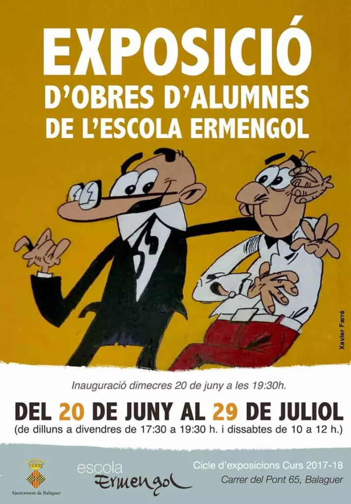 Exposició d'obres d'alumnes de l'Escola Ermengol