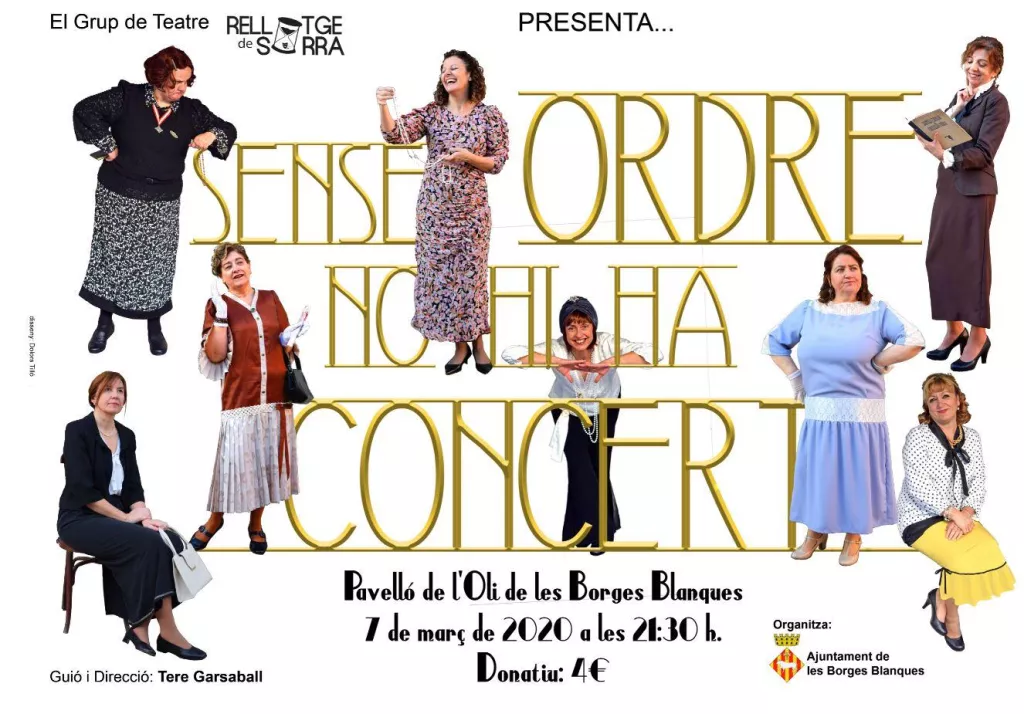 Sense ordre no hi ha concert - Rellotge de Sorra