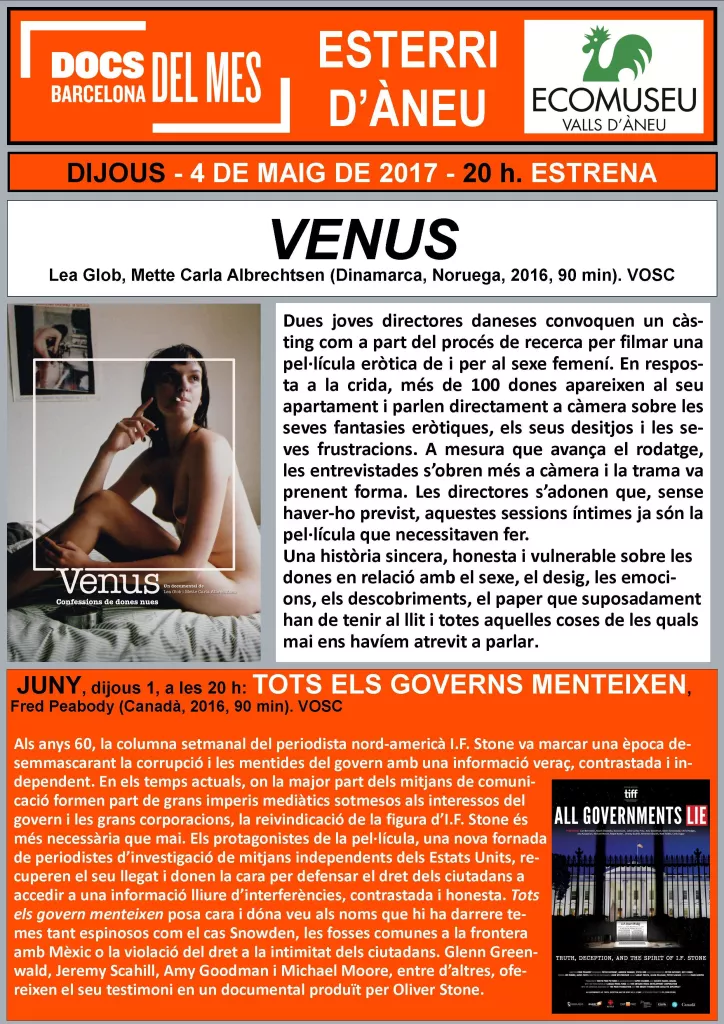 Projecció de 'Venus'
