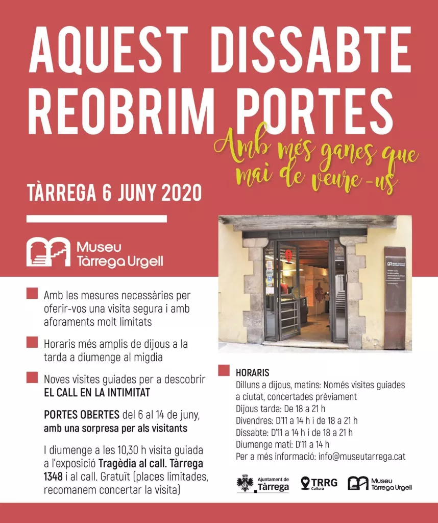 La Xarxa de Museus de Lleida i Aran reobren les seves portes