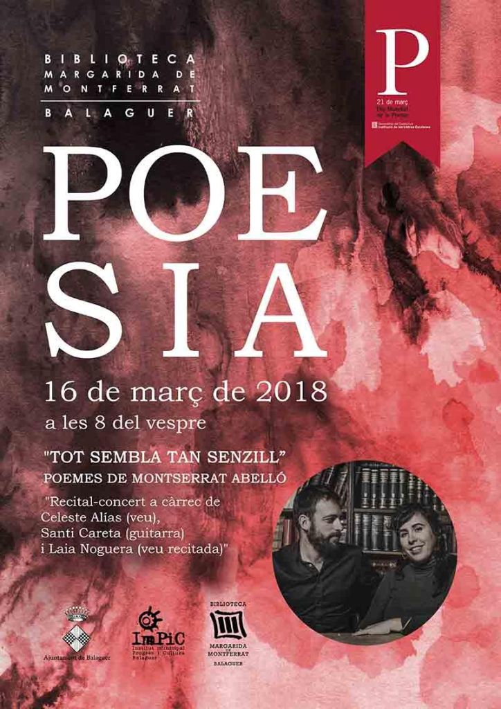 Dia Mundial de la poesia: "Tot sembla tant senzill"