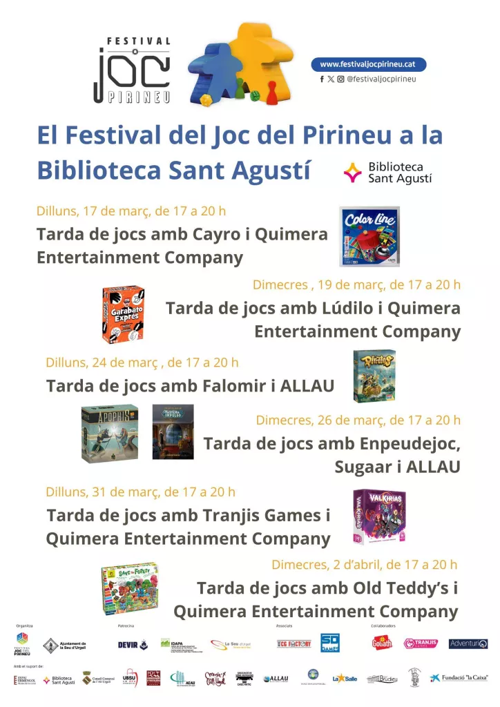 Festival del Joc del Pirineu a la Biblioteca Sant Agustí