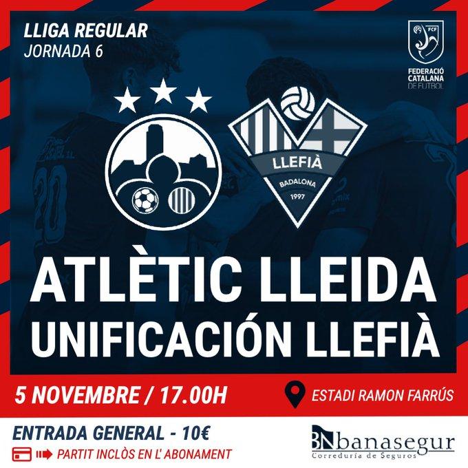 Atlètic Lleida - Unificación Llefià CF