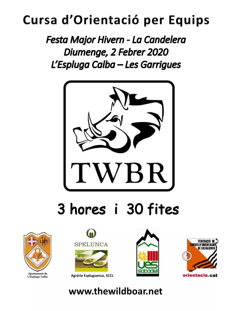 The Wild Boar Rogaining | L'Espluga Calba