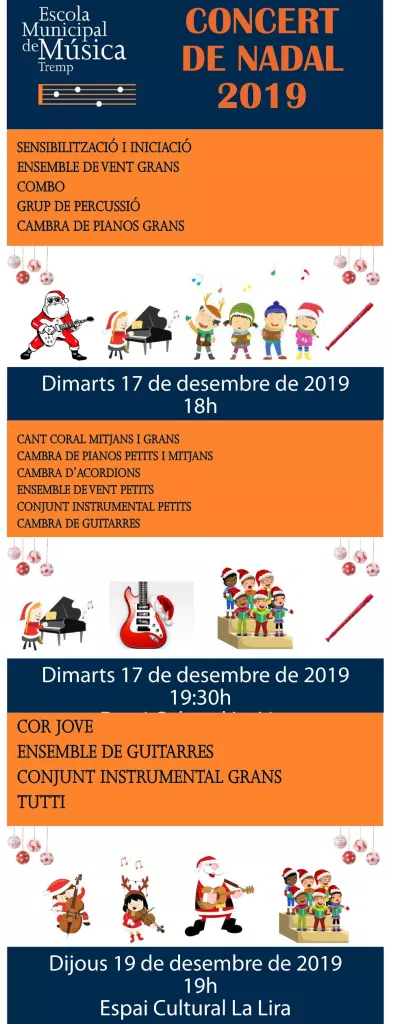 Concerts de Nadal de l'Escola de Música | Tremp
