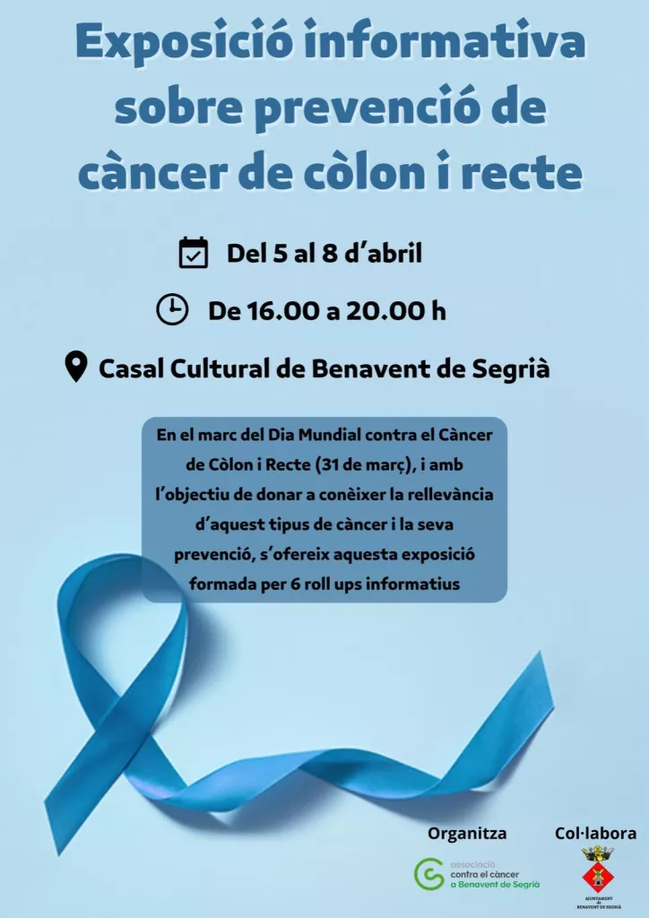 Exposició informativa sobre el càncer de còlon i recte