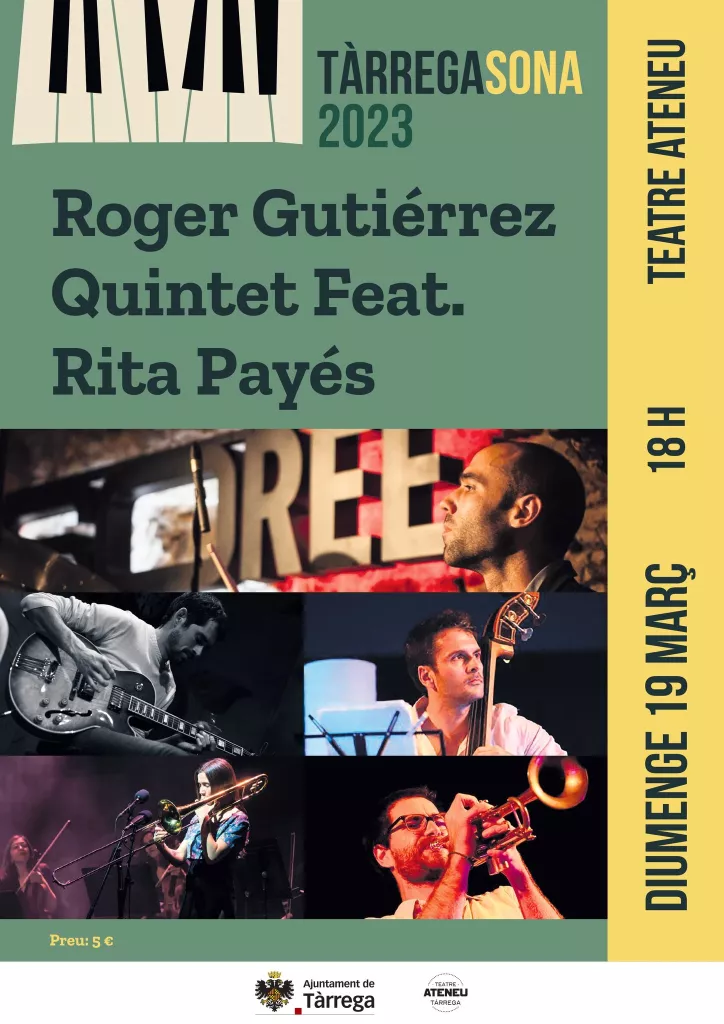 Roger Gutierrez Quintet Feat. Rita Pagés | Tàrrega Sona 2023