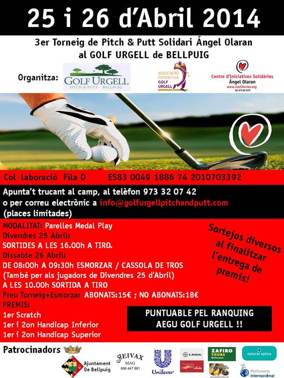 3er Torneig Pitch&Putt Solidari Ángel Olaran