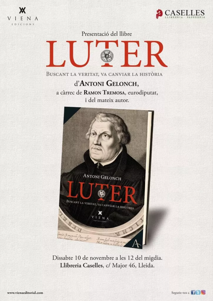 Presentació del llibre 'Luter: buscant la veritat, va canviar la història'