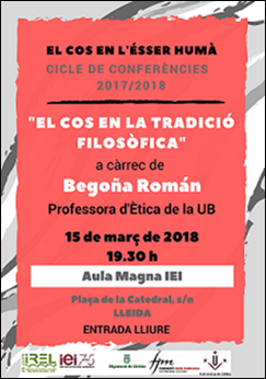 Conferència: "El cos en la tradició filosòfica"