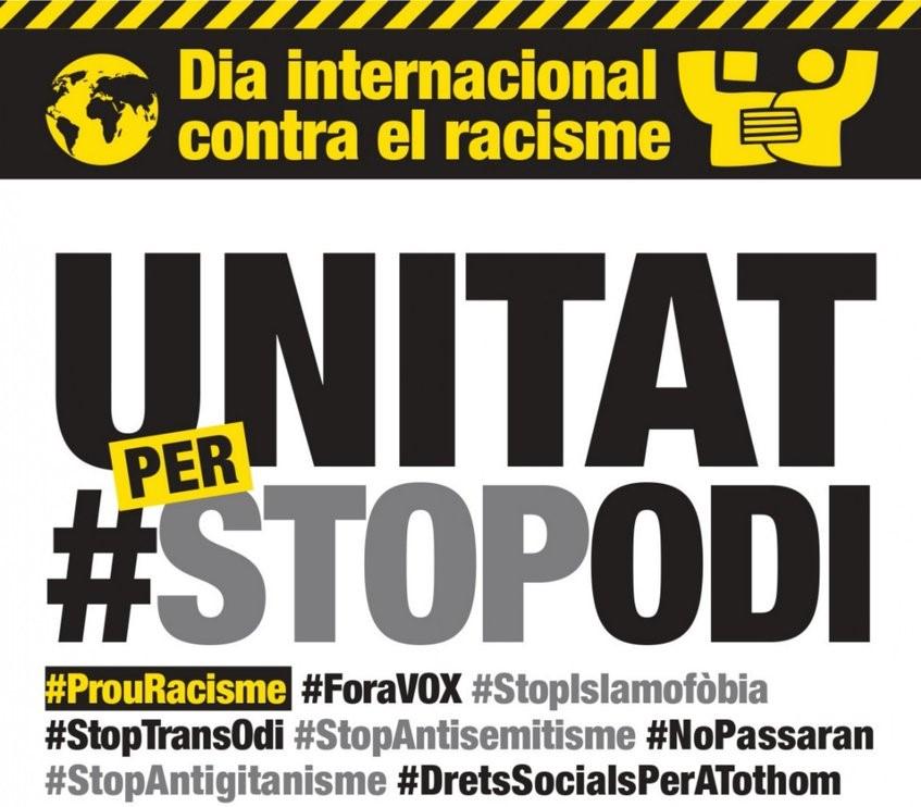 Concentració contra el racisme a Solsona