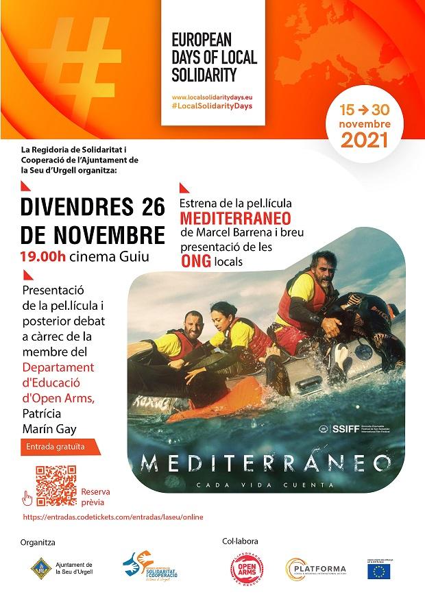 Film Mediterráneo pels Dies Europeus de Solidaritat Local 2021