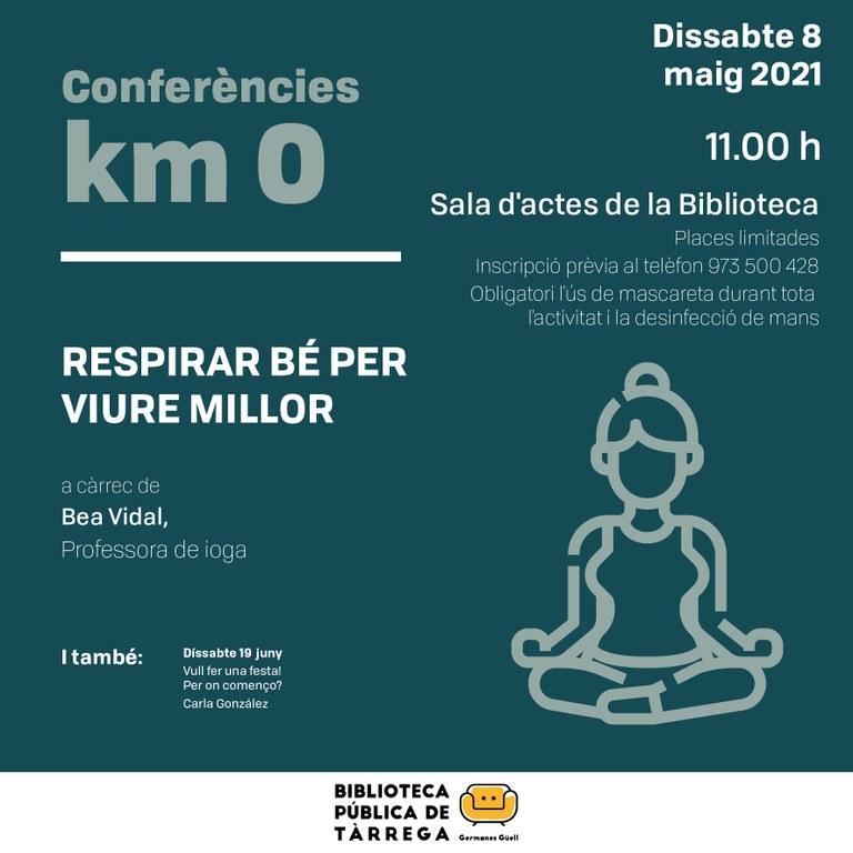 'Respirar bé per viure millor' amb Bea Vidal