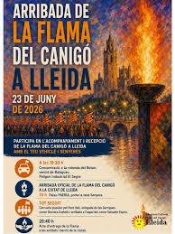 Recepció de la Flama del Canigó a Lleida