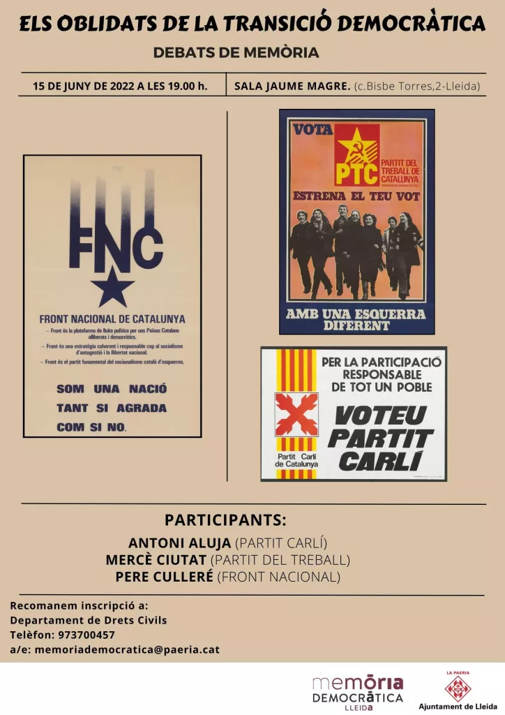 Els oblidats de la Transició Democràtica - Debats de Memòria