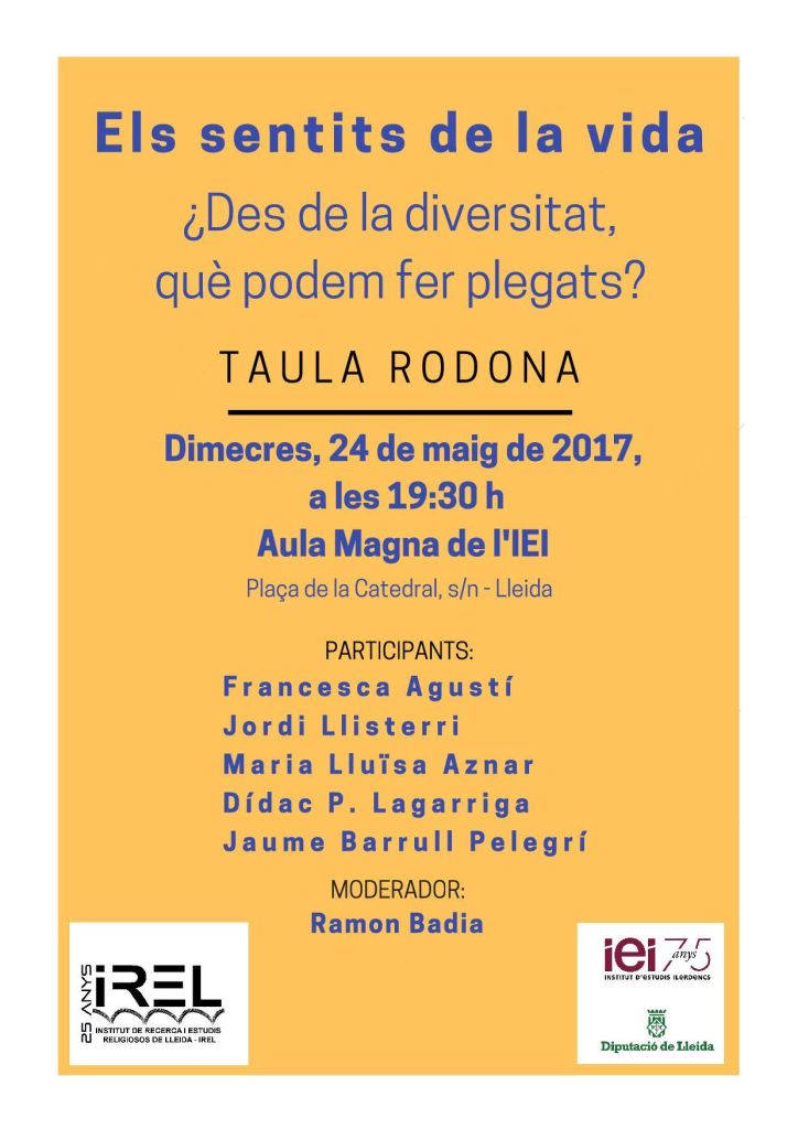 Taula rodona 'Els sentits de la vida'