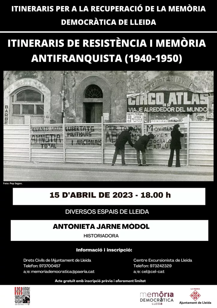 Itinerari de resistència i memòria antifranquista (Part I)