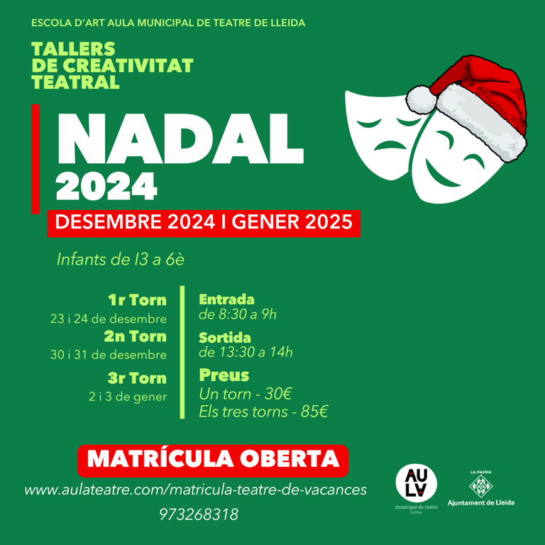 Tallers de Creativitat Teatral de Nadal