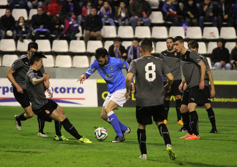 Una imatge del partit entre el Lleida i l'Espanyol B / SEGRE